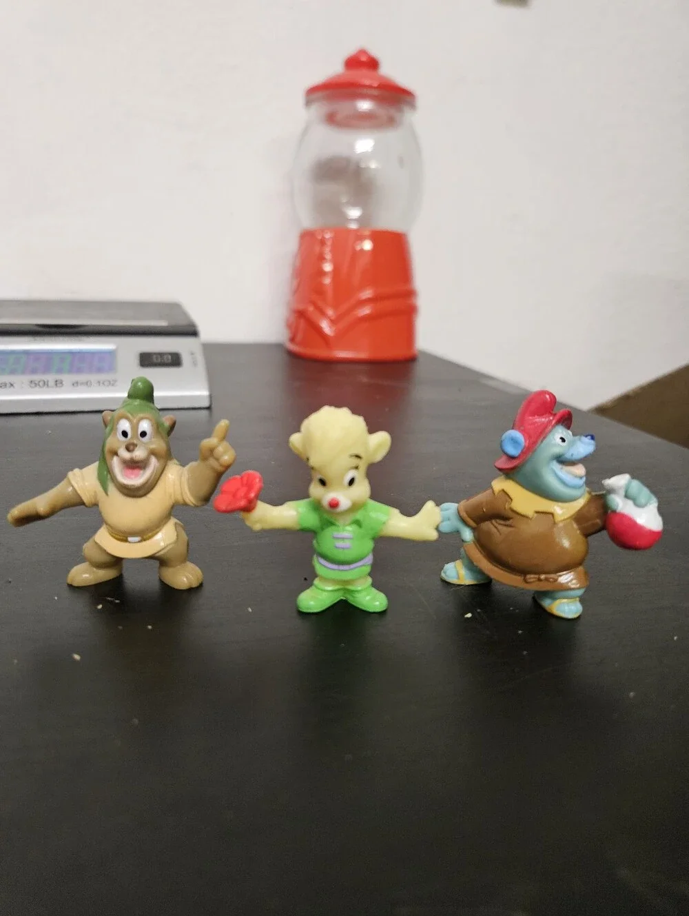 1991 Disney Gummi Bears Kellogg's Cereal Toy Set Of 3 PVC Figures